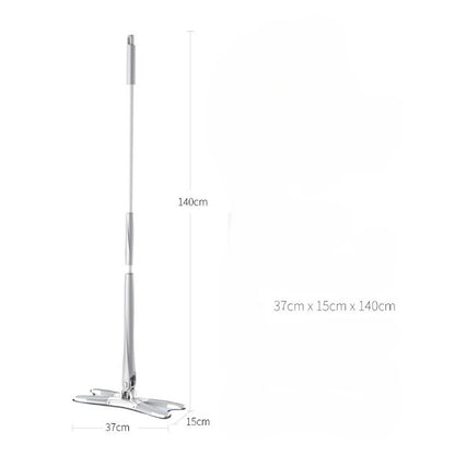 Set Mop Plat + Galeata, Flippy, cu Sistem de Stoargere, Lungime Telescopica 140 cm, Argintiu/Galben-12