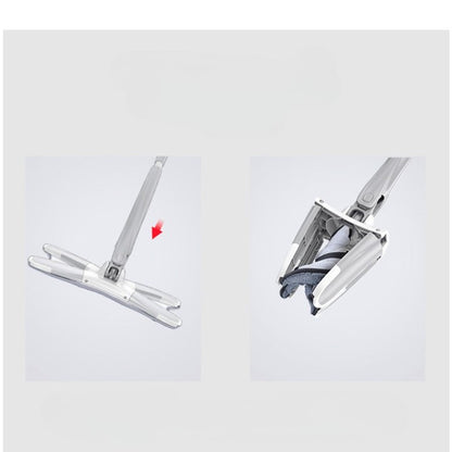 Set Mop Plat + Galeata, Flippy, cu Sistem de Stoargere, Lungime Telescopica 140 cm, Argintiu/Galben-13