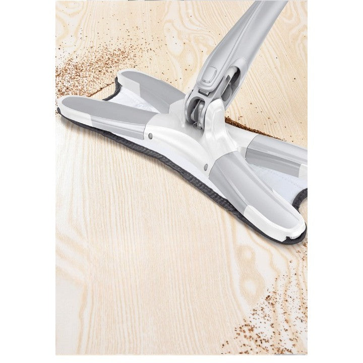 Rezerva Mop Plat, Flippy, din Fibre Superfine, Lavabila, 15 x 38 cm, Argintiu-2
