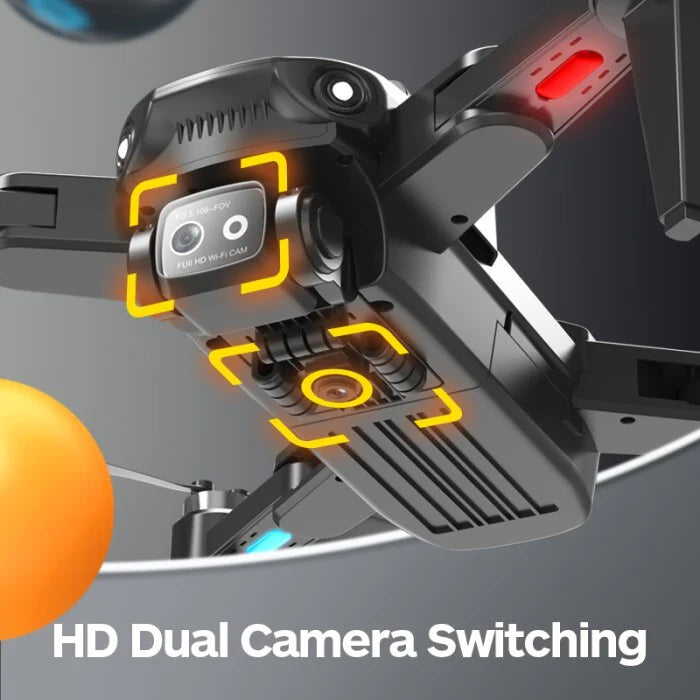 Mini Dronă CZ12 WiFi | Retur Automat | Control Smartphone | Cameră Duală Profesională 4K UHD