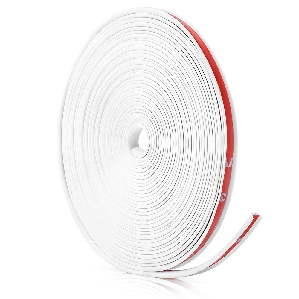 Inele de protectie si decor jante, adezive, din plastic flexibil - ALB-1