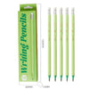 Set 12 Creioane Negre, Flippy, HB, pentru Scoala, cu Radiera, Model Verde, 19 cm-0