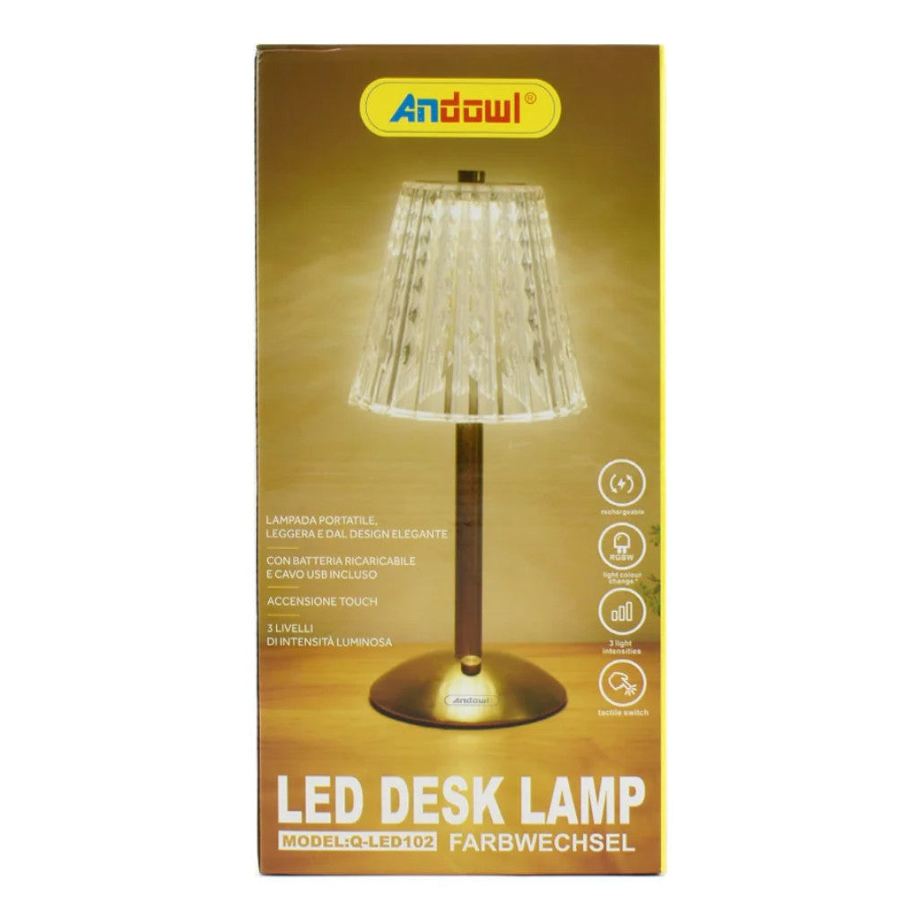 Lampa LED pentru birou, pornire cu touch, functionare 12 ore, cablu