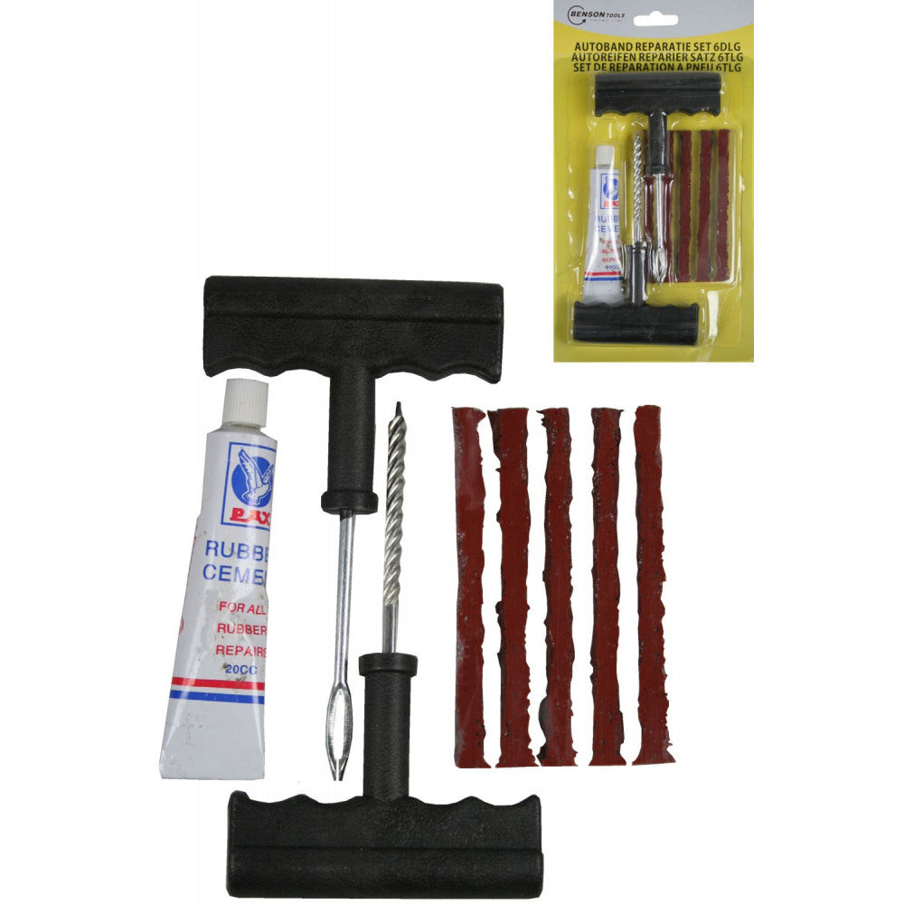 Set 9 piese pentru reparat anvelope