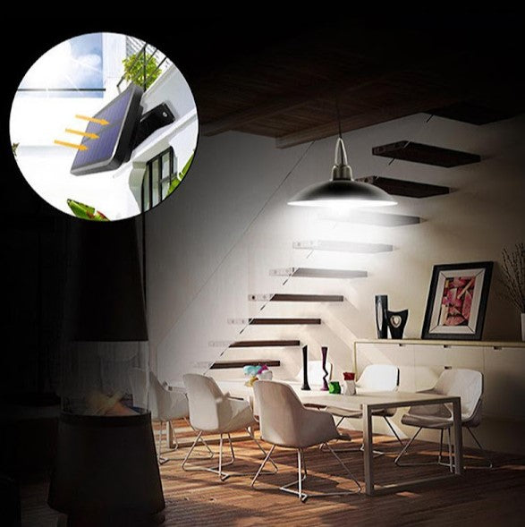 Lampa solara suspendata cu panou solar LED, 90 Lm/W