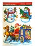 Stickere decorative colorate de Craciun, 42 x 30 cm