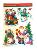 Stickere decorative colorate de Craciun, 42 x 30 cm