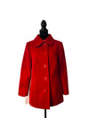 Palton dama Poly, 40-56, Rosu