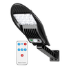 Lampa Solara Stradala 16 LED-uri Teno869, rotunda, control prin telecomanda, senzor de miscare, 3 moduri de iluminare, protectie IP65, Waterproof, exterior, negru