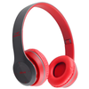 Casti Wireless Teno956, P47, overear, bluetooth 5.0, 3 porturi integrate, handsfree, HiFi, bass stereo, gri/rosu