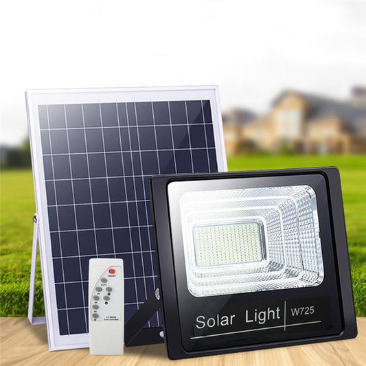 Proiector Solar 400W, Lampa Incarcare Solara + Panou Solar