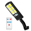 Lampa Solara Stradala 6 LED-uri Teno861, control prin telecomanda, senzor de miscare, 3 moduri de iluminare, protectie IP67, Waterproof, exterior, negru