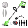 Motocoasa Electrica Teno975, acumulator 48V, baston telescopic, 3 tipuri de lame pentru taiere, 18000 RPM, autonomie de 2-3 ore, accesorii incluse, verde