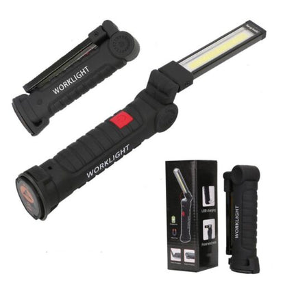 Lanterna de lucru, LED, rotatie 270 grade si magnet, negru