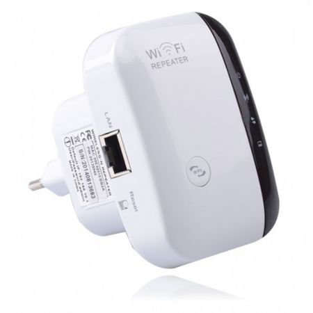 Mini router Wireless N / Repeater, amplificator de semnal  WI-FI, 300 metri, alb