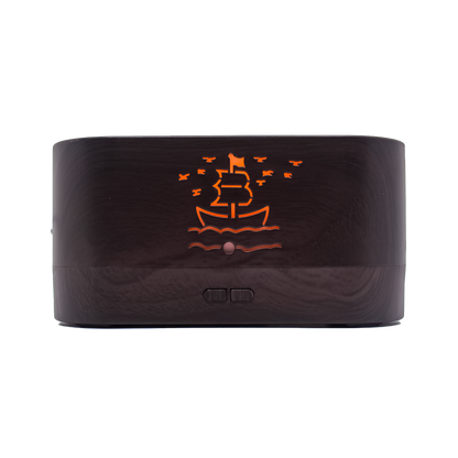 Umidificator Ultrasonic Cu Efect De Flacara, Silentios, Usb, Negru