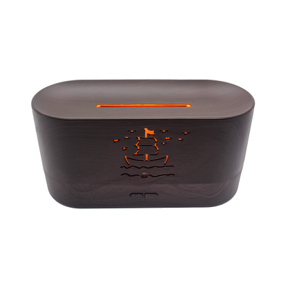 Umidificator Ultrasonic Cu Efect De Flacara, Silentios, Usb, Negru
