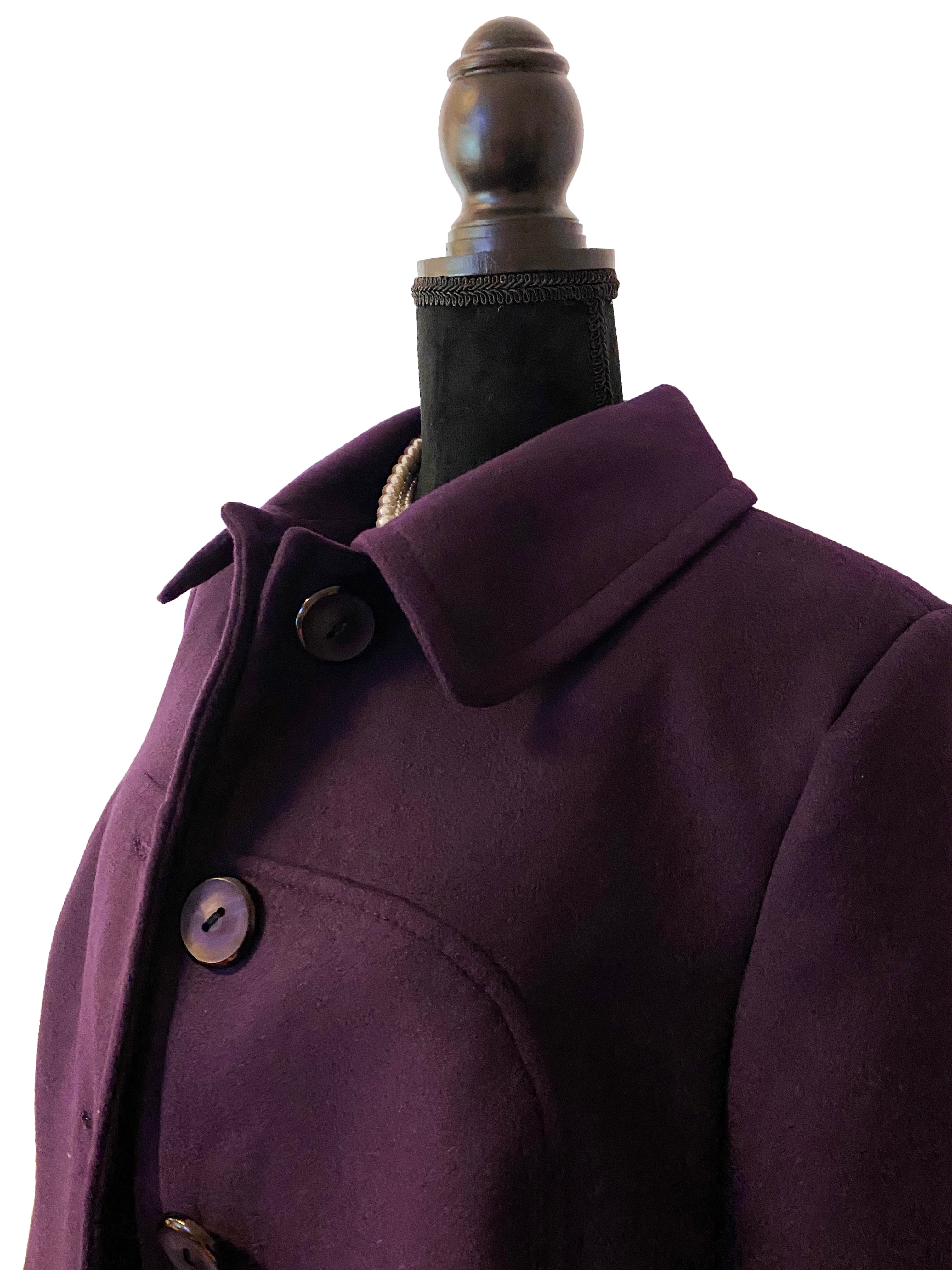 Palton dama Poly, 40-56, Violet
