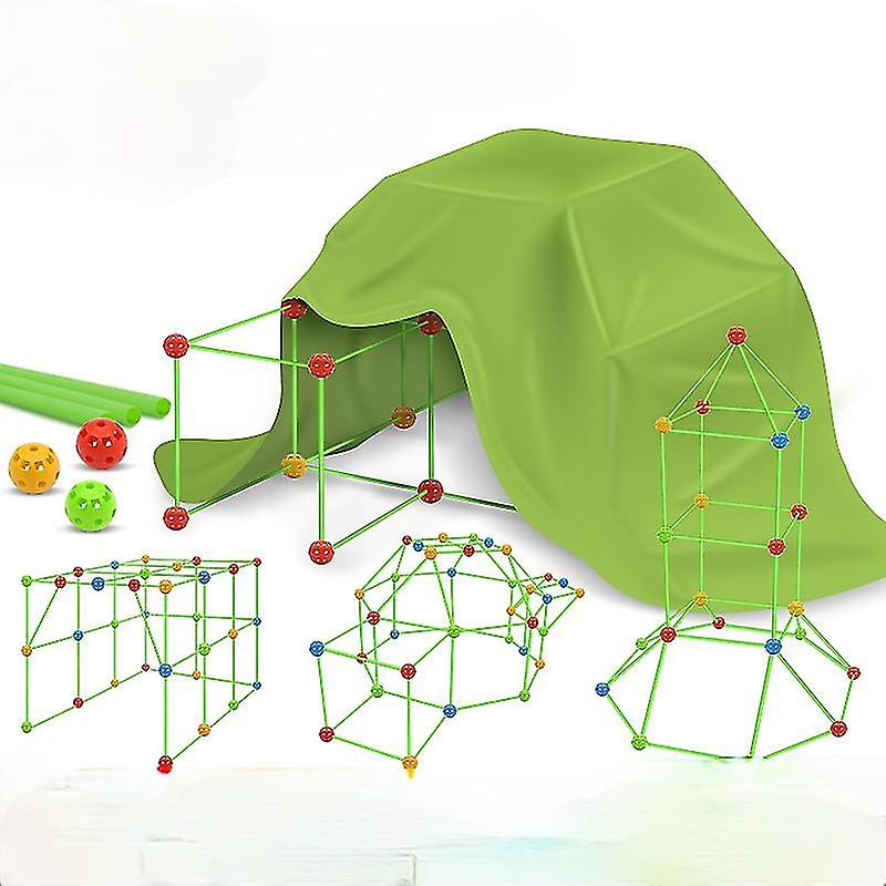 Joc de constructie pentru pentru copii - Construieste propriul tau cort!