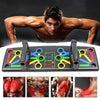 Placa fitness cu manere, portabila, pentru flotari, negru