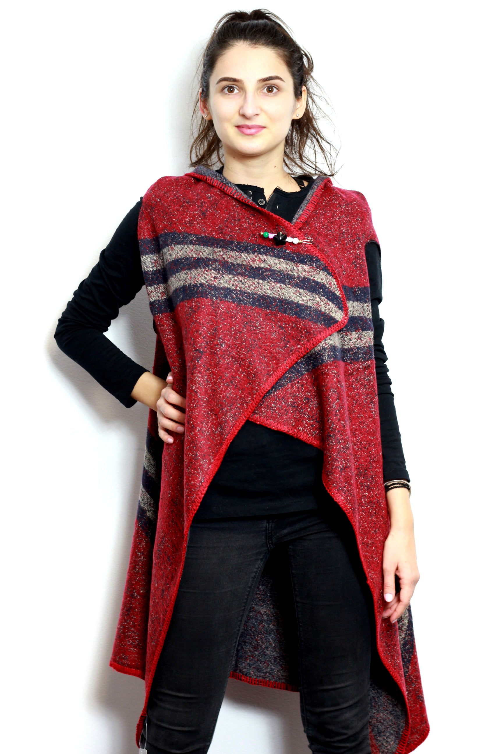 Vesta din material moale diverse modele + agrafa CADOU
