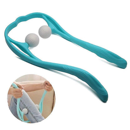 Aparat de Masaj Manual cu 2 Role, Masaj Cervical, Brate, Umeri, Picioare, Eliminarea Durerilor de Gat