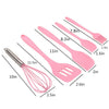 Set 5 Ustensile de Bucatarie din Silicon, Roz