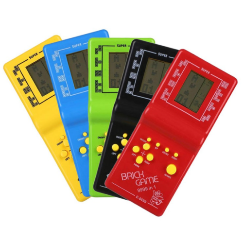 Joc Tetris Clasic, 9999 IN 1, Brick Game, diferite jocuri, alimentare pe baterii, multicolor