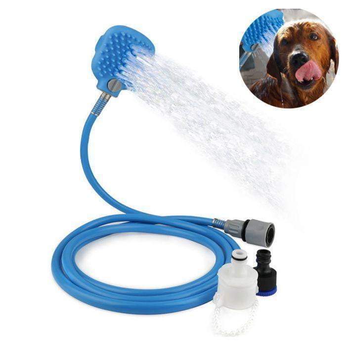 FURTUN PENTRU SPALARE SI MASAJ ANIMALE, PET BATHING TOOL, ALBASTRU