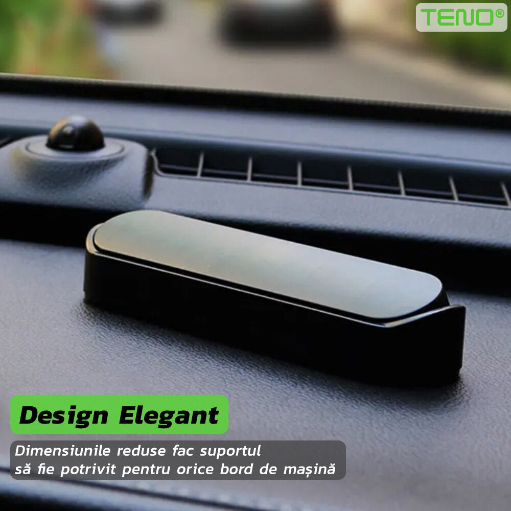 Suport Auto pentru Numarul de Telefon Teno38, stickere magnetice, adeziv puternic, dimensiuni reduse, negru
