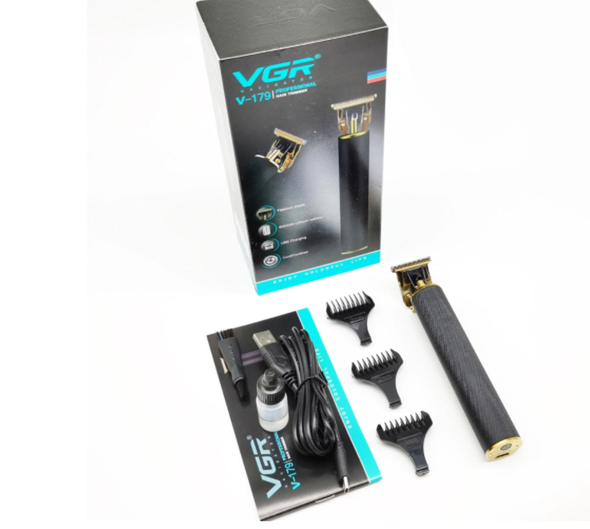 Aparat de ras electric profesional VGR V-179, 10 W cu lame de inox