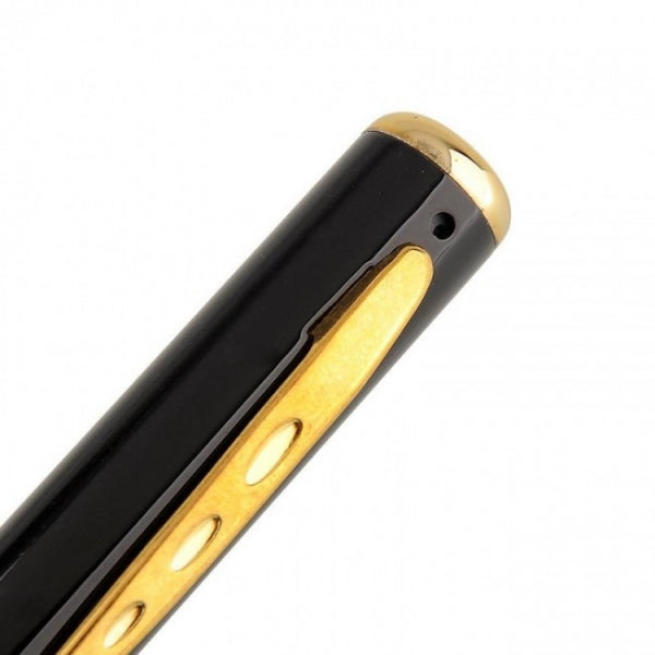 Minicamera Video Spion Ascunsa în Pix, 8MP, Auriu