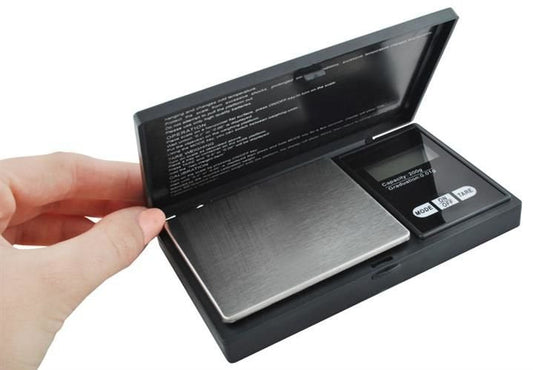 Cantar pentru Bijuterii cu Ecran LCD, Portabil, Oprire Automata, Precizie 0.01-200g, 12.7 cm, Negru