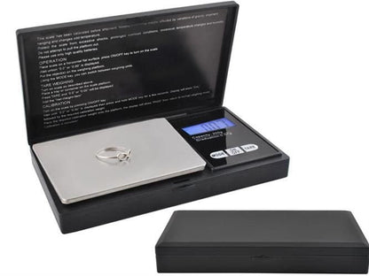Cantar pentru Bijuterii cu Ecran LCD, Portabil, Oprire Automata, Precizie 0.01-200g, 12.7 cm, Negru
