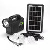 Kit solar cu 3 becuri si lanterna LED, Radio FM, 8000 mAh, USB, GD-P30