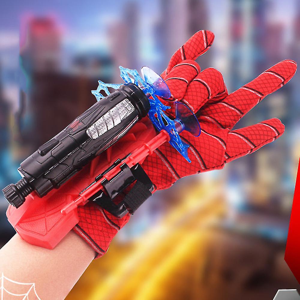OFERTA SPECIALA Costum Spider cu muschi, pentru copii + Manusa cu lansator si 2 sageti