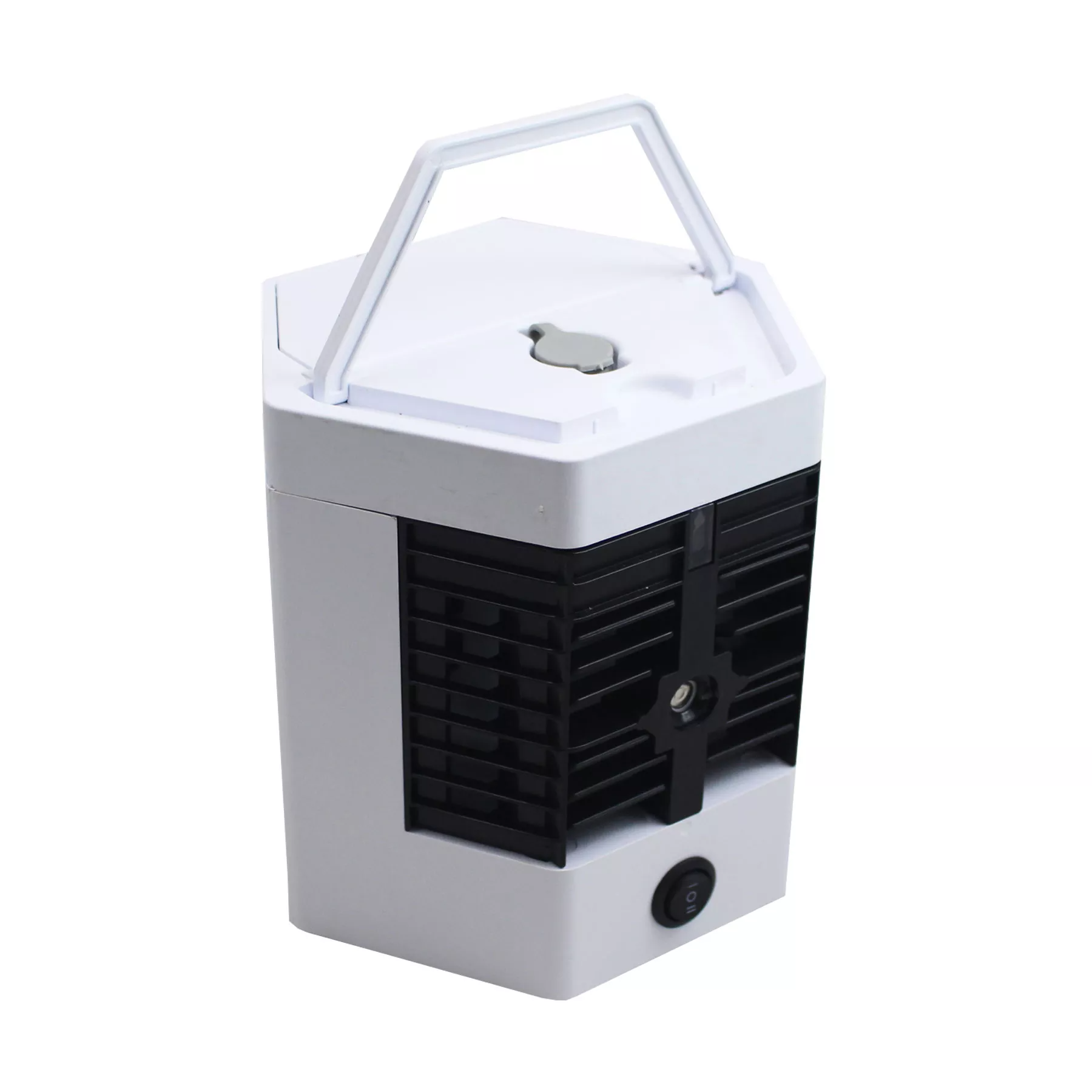 Ventilator, racitor si purificator de aer, alb/gri, alimentare cu cablu