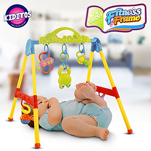 Centru de Activitati Bebelusi Baby Fitness cu 12 Melodii si Jucarii interactive, multicolor,