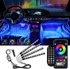 Lumini auto ambientale, telecomanda, jocuri de lumini, kit complet instalare, RGB