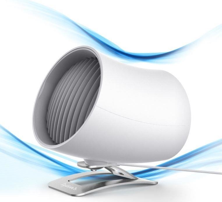 Ventilator portabil Spigen de birou, alb