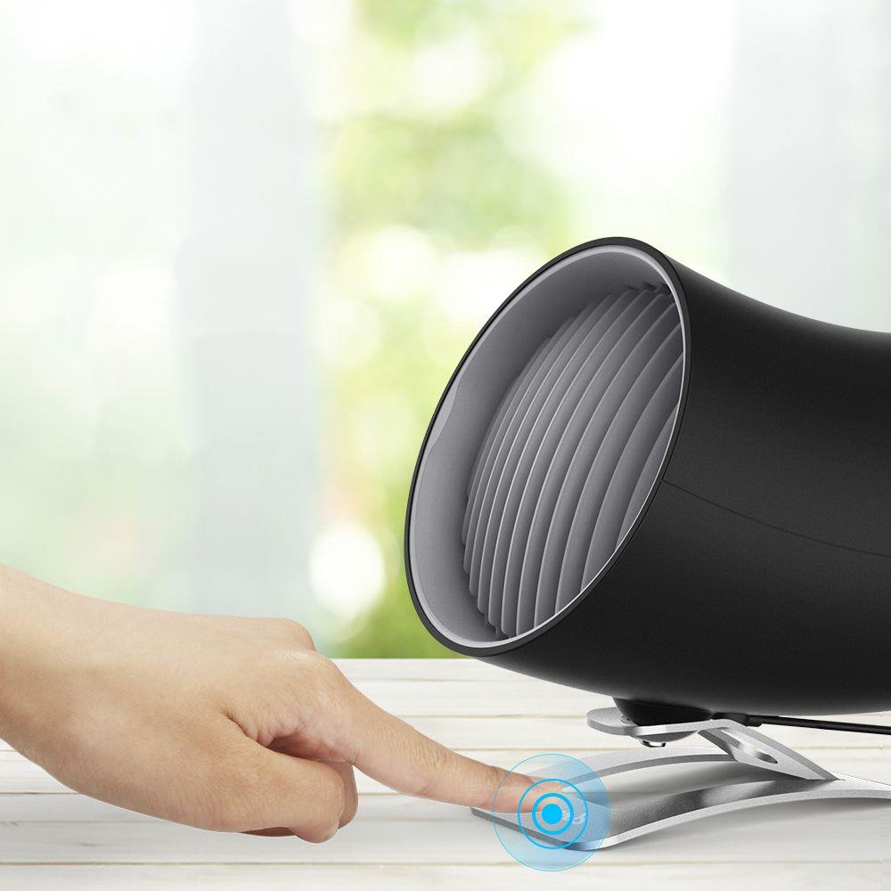 Ventilator portabil Spigen de birou, negru