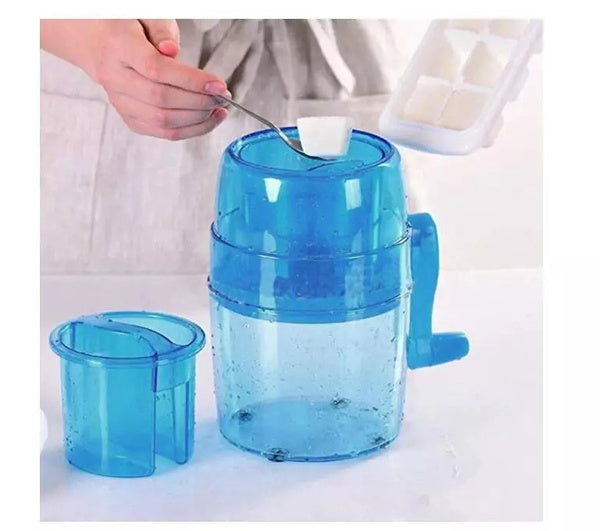 Tocator manual de gheata Icy pentru bauturi, albastru, 20x14 cm