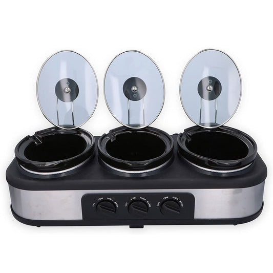 Aparat de gatit cu 3 boluri de 1,3l cu gatire lenta "Dunlop Slow Cooker XL"