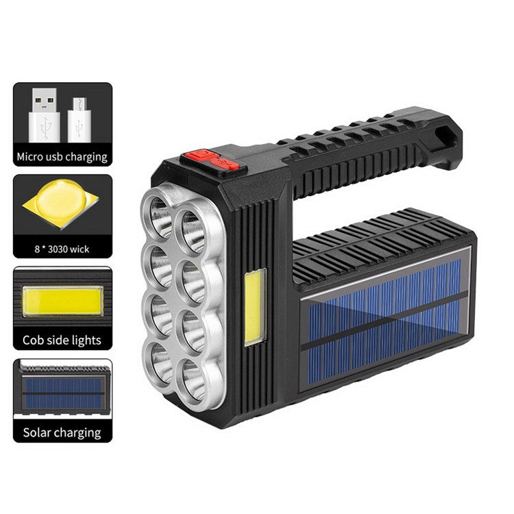 Lanterna de mana W5117 cu incarcare solara si USB