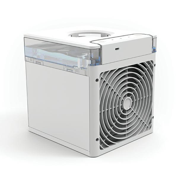 Ventilator portabil cu functie de racire, LYFRO Blast, alb/gri
