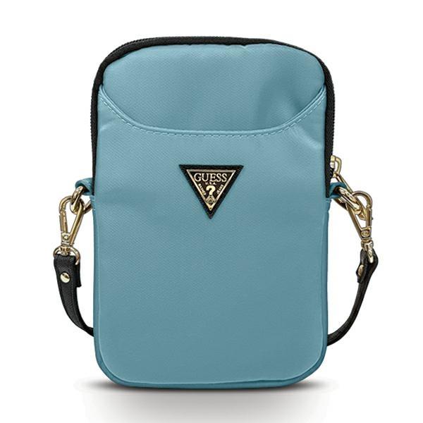 Guess Handbag GUPBNTMLLB blue / blue Nylon Triangle Logo