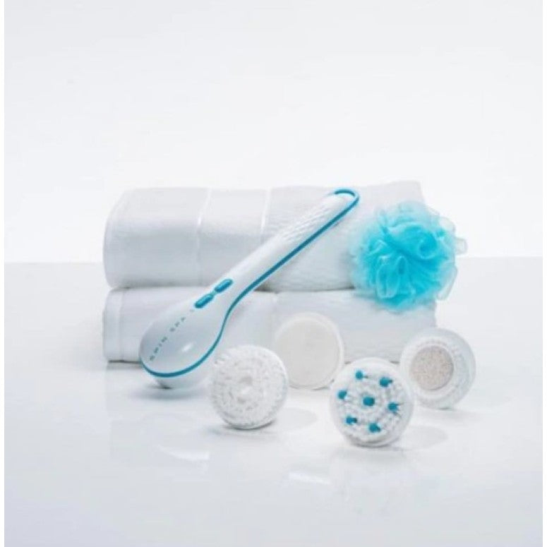 Perie de dus / corp, rotativa 5 in 1 Spin Spa - Accesorii incluse