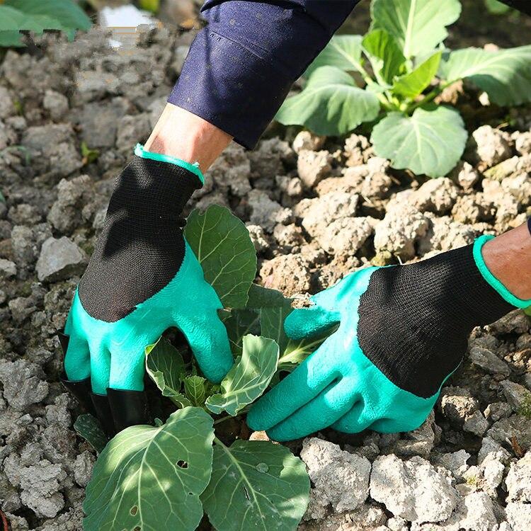 Manusi de gradinarit cu 4 gheare pentru sapat, impermeabile