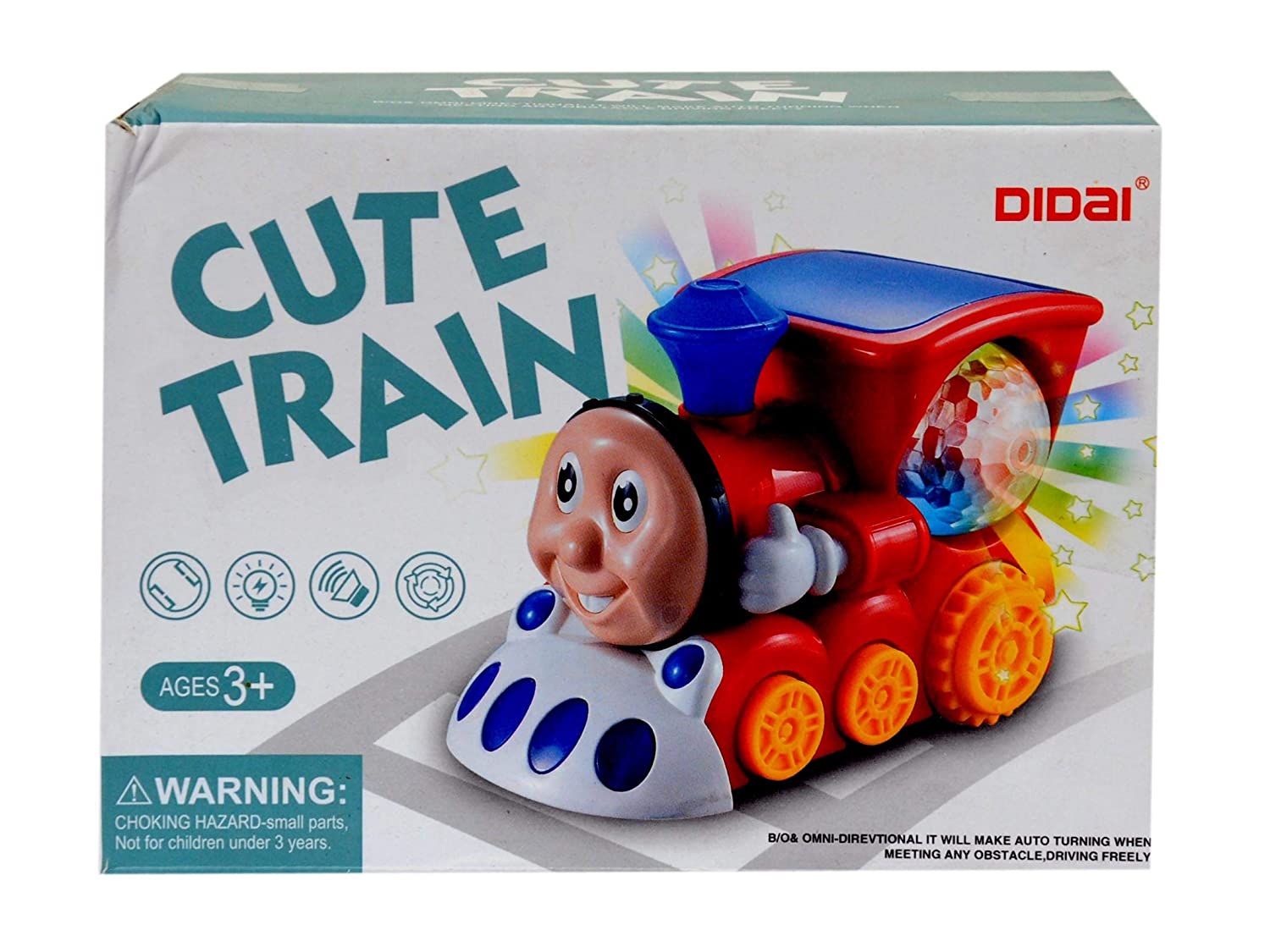 Trenulet 'Cute Train' cu sunete si lumini pentru copii