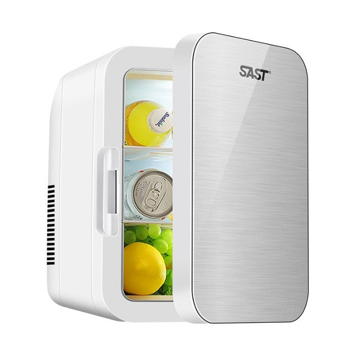 Mini frigider cosmetice, Flippy, dubla functie de incalzire/racire, portabil, 8L, gri